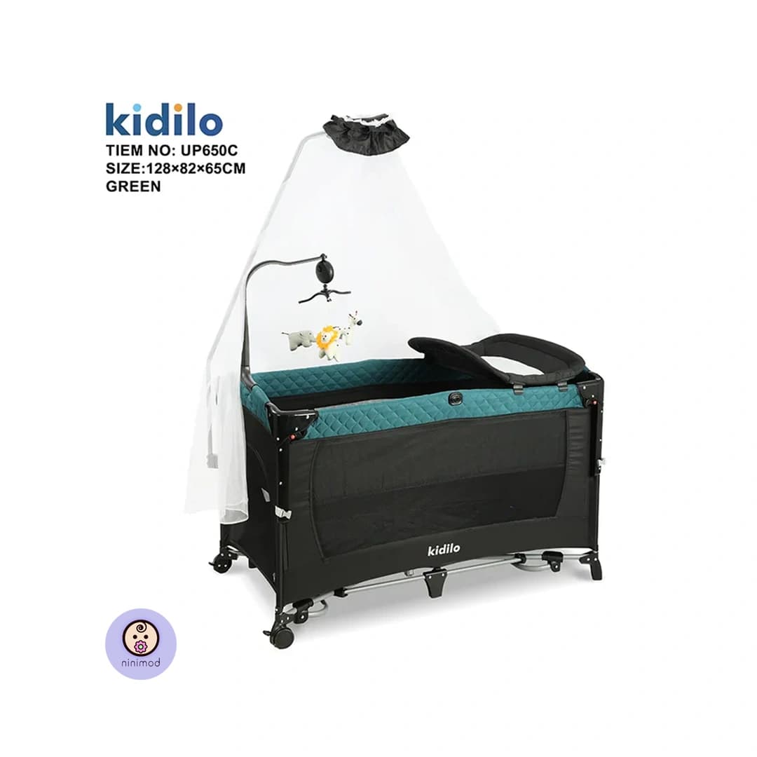 تخت و پارک بازی کودک کیدیلو مدل Kidilo UP650C — تصویر ۲