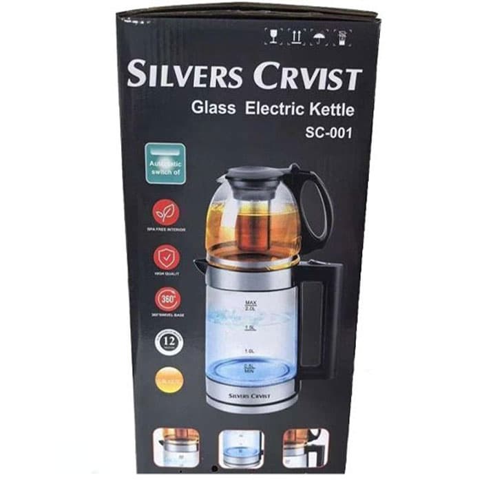 چای ساز برقی شیشه‌ای سیلورکرست مدل SC-001