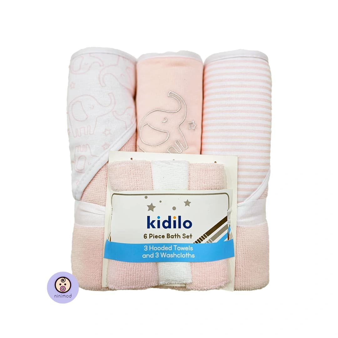 ست ۶ تکه حوله حمام کودک کیدیلو کد KD-6006 — تصویر ۹