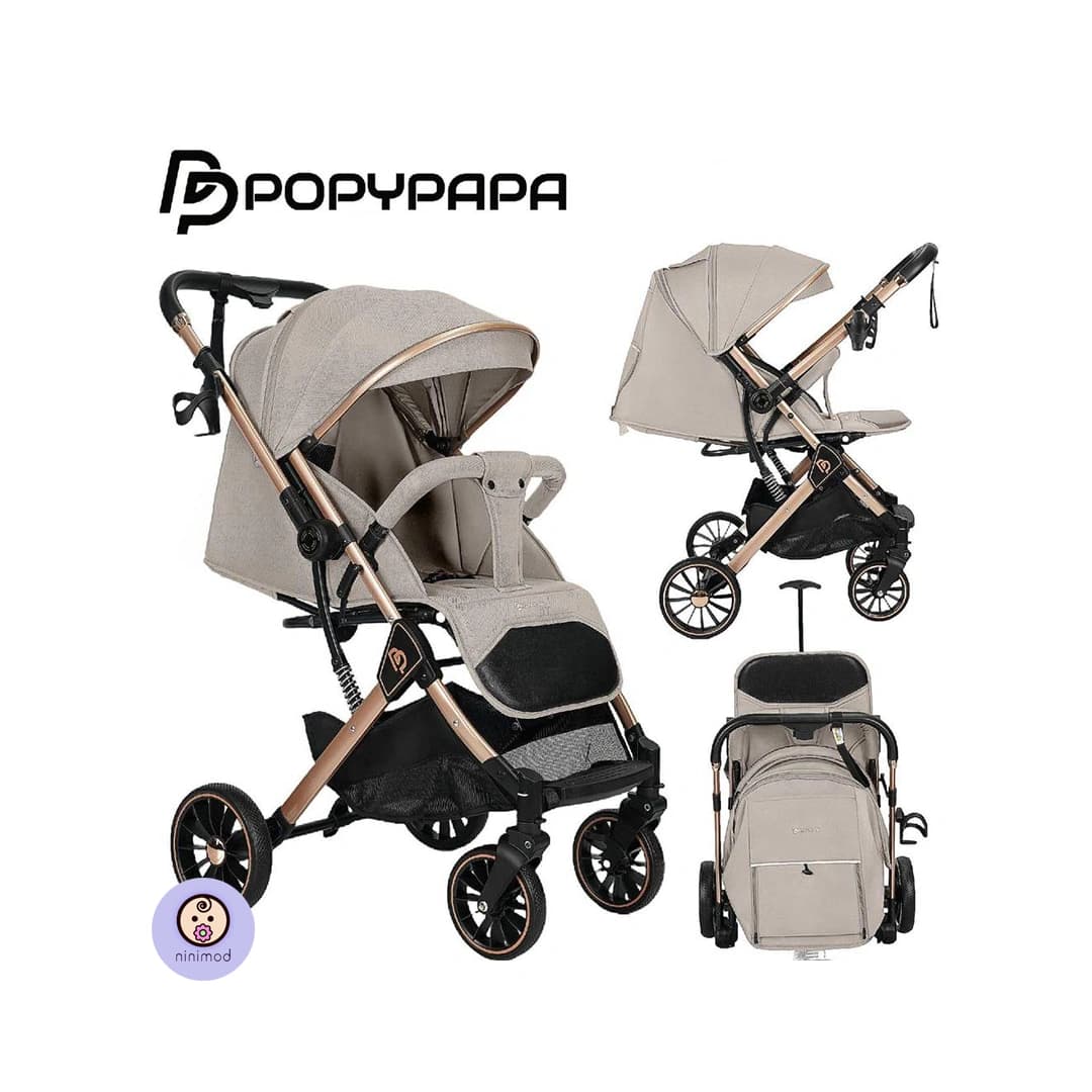 کالسکه دسته متحرک کمک دار پاپی پاپا مدل Popypapa C3 Pro — تصویر ۱۰