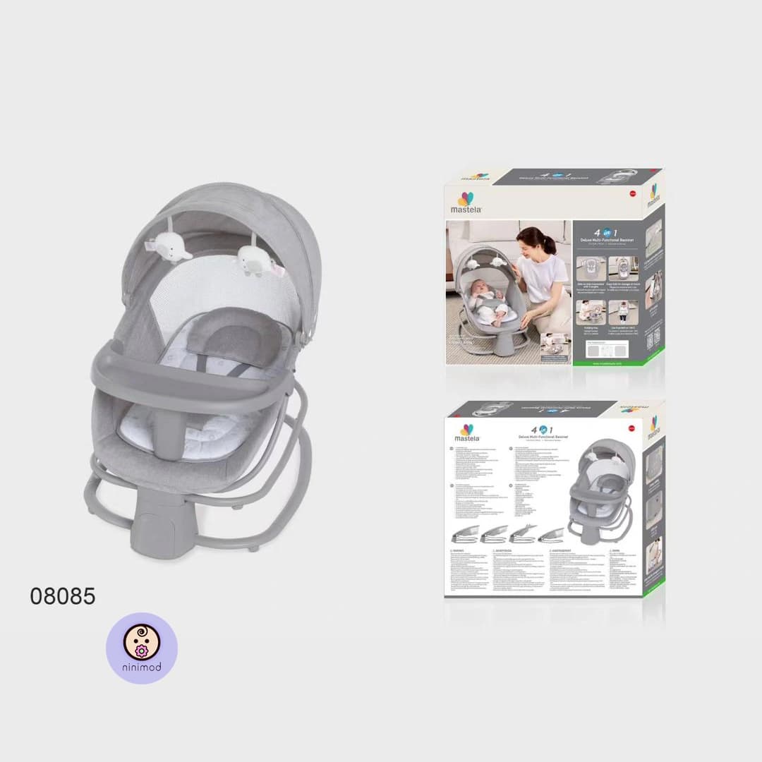 نی نی لای لای برقی 4 کاره کد08081ماستلا سینی دار mastela — تصویر ۴