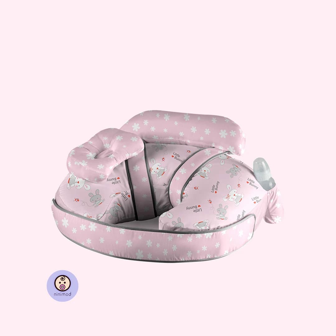 بالش شیردهی C شکل رزبرن طرح ‌Little Bunny