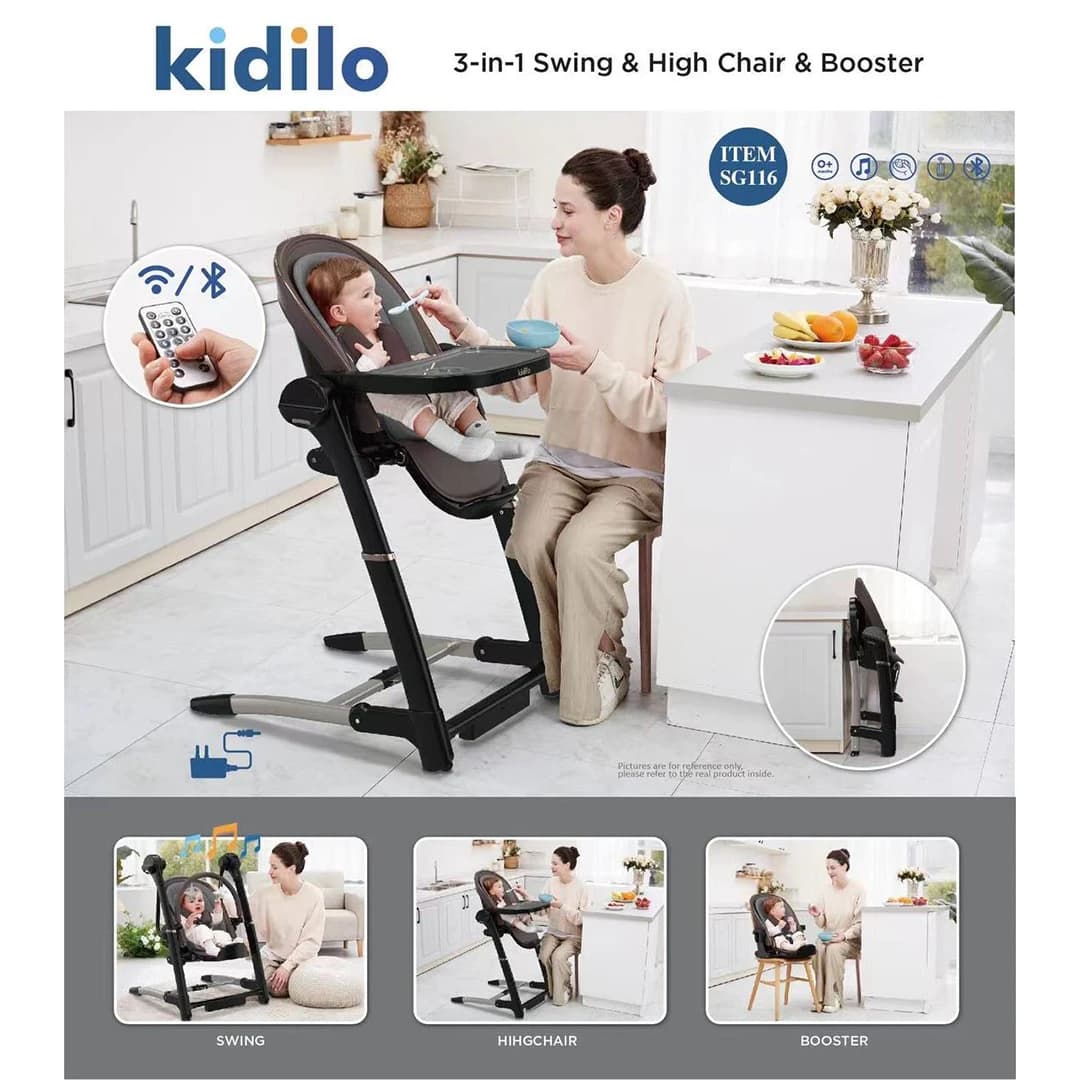 صندلی غذای سه کاره کیدیلو مدل Kidilo SG116 — تصویر ۷