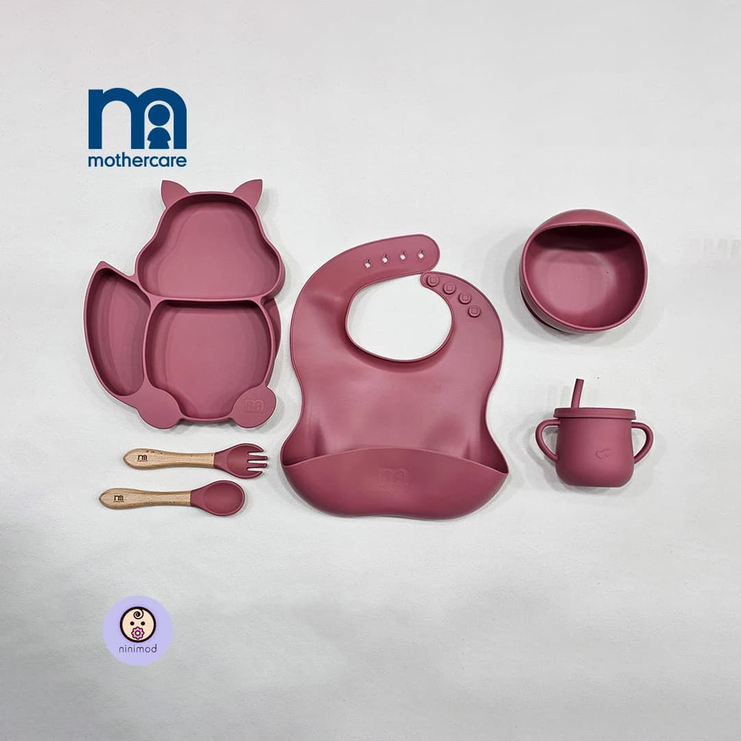 ست ظرف غذا خوری سیلیکونی 6 تکه مادرکر MotherCare