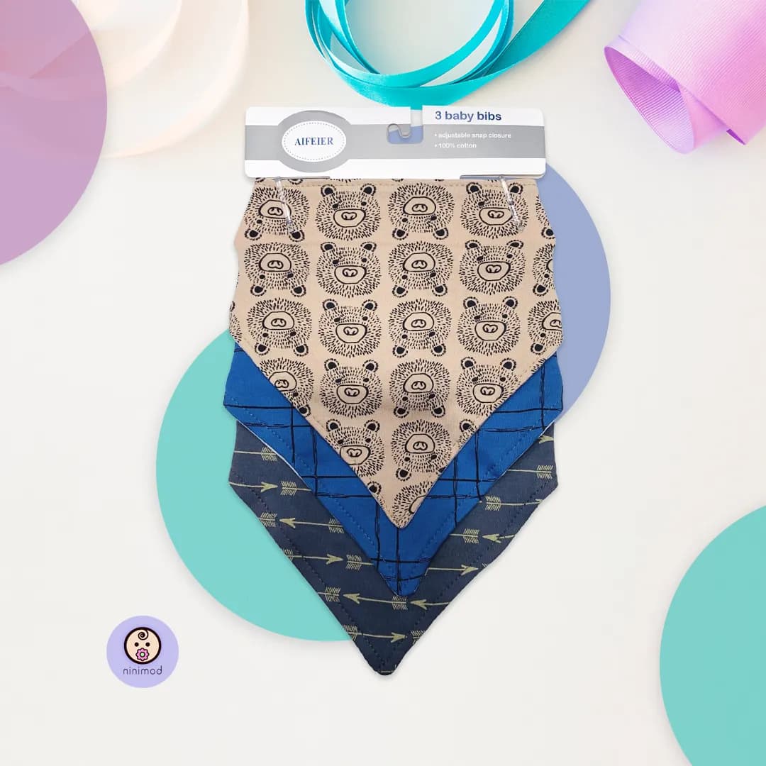 دستمال گردن سه عددی نوزاد AIFEIER neck scarf — تصویر ۶