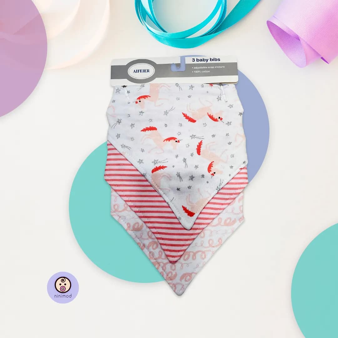 دستمال گردن سه عددی نوزاد AIFEIER neck scarf — تصویر ۹