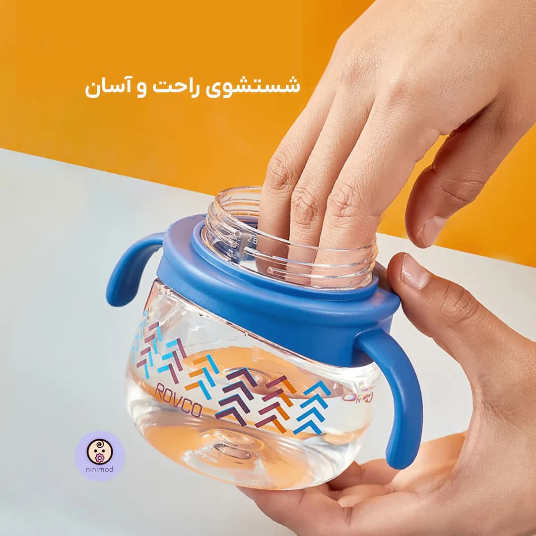 آبمیوه خوری نی دار 240ml روکو مدل Rovco RK-B1051 — تصویر ۴