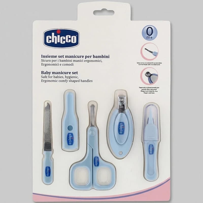 ست ۵ عددی قیچی و ناخن گیر چیکو Chicco baby manicure set — تصویر ۱۰