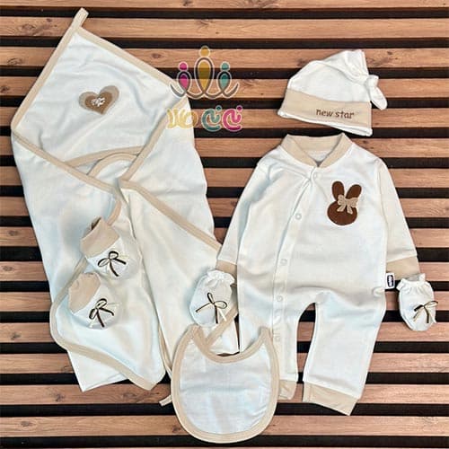 ست 7 تکه خرگوش برجسته شیری — تصویر ۷