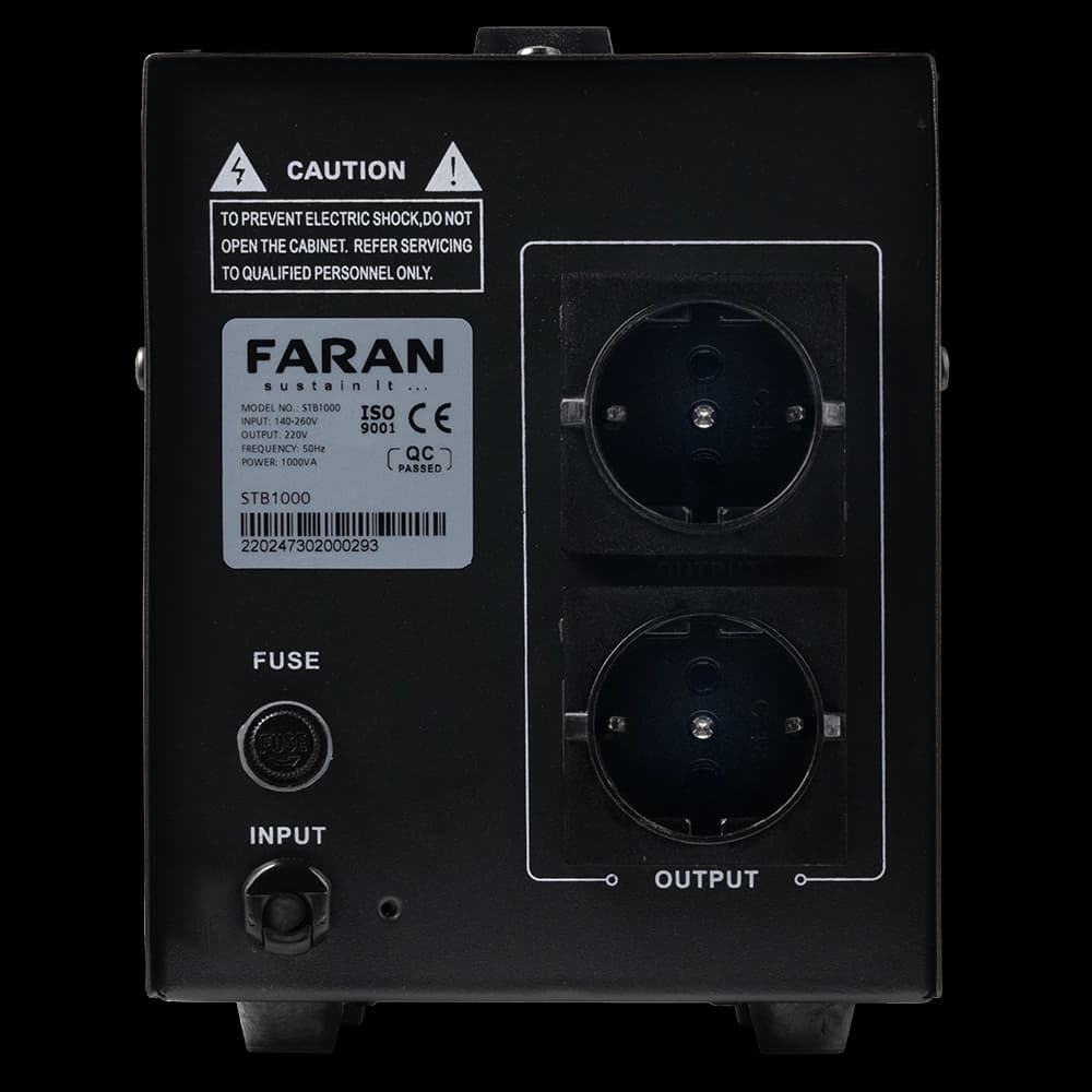 استابلایزر فاران مدل STB ظرفیت 1000VA — تصویر ۳