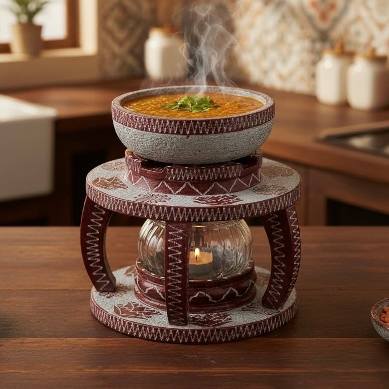 وارمر سنگی طرح نیلوفر