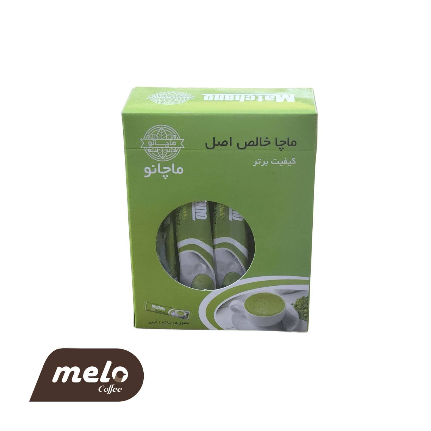 پودر چای ماچا خالص ماچانو ۱۵ عددی (ساشه ۱ گرمی) | Matchano Pure Matcha — تصویر ۲