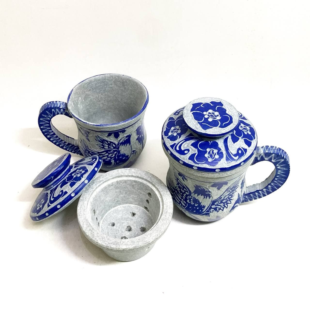 ماگ دمنوش ساز سنگی طرح ققنوس — تصویر ۳
