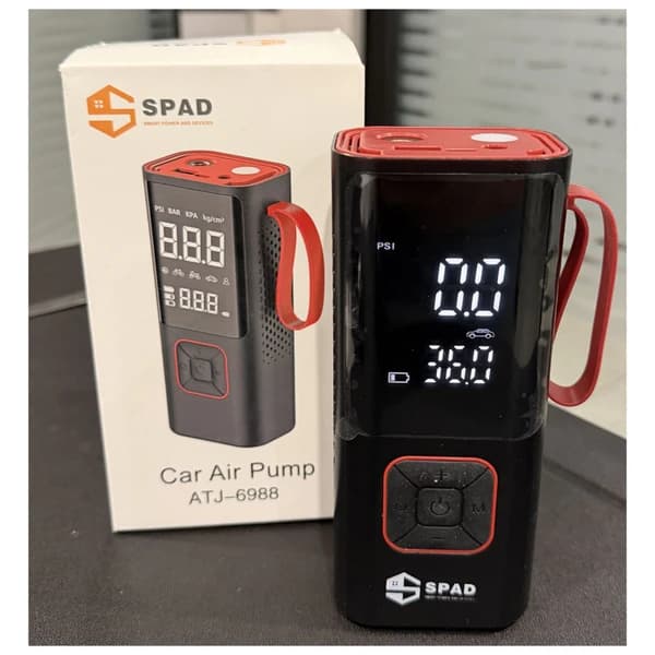 پمپ باد شارژی و فندکی اسپاد مدلATJ-6988 — تصویر ۵