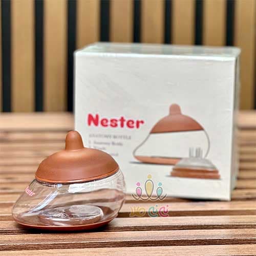 شیشه شیر سیلیکونی آناتومی 240 میل Nester