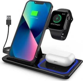 شارژر وایرلس 3 در 1 تاشو (Wireless Charging Station) — تصویر ۲