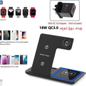 شارژر وایرلس 3 در 1 تاشو (Wireless Charging Station) — تصویر ۱۲