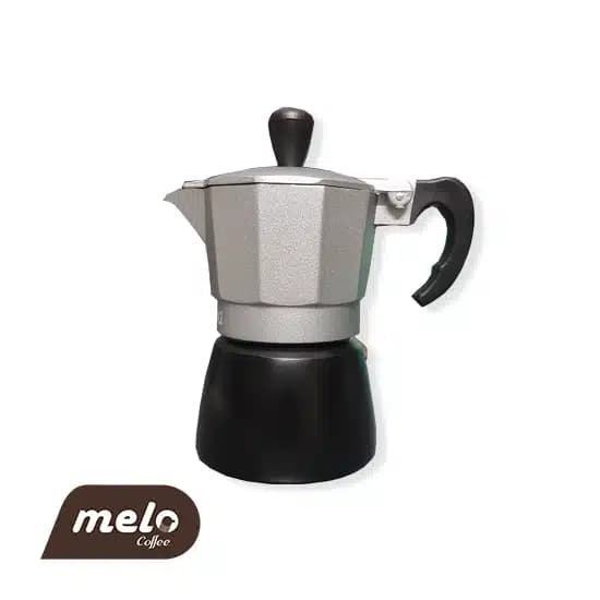 موکاپات جنوا آلومینیومی 1 کاپ (پایه مشکی) — تصویر ۲