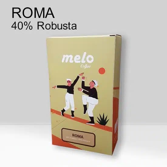 قهوه ملو مدل 60 درصد عربیکا Roma (250 گرمی) — تصویر ۲