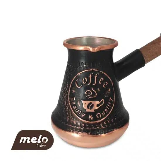 جازوه مسی 1 فنجان ارمنستانی طرح coffee — تصویر ۳