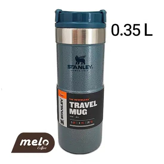 تراول ماگ استنلی مدل The Neverleak آبی (350 میلی)