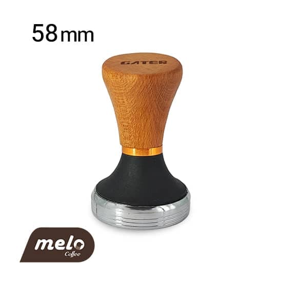 تمپر سایز 58 دسته چوبی گتر (استیل – مشکی) — تصویر ۲