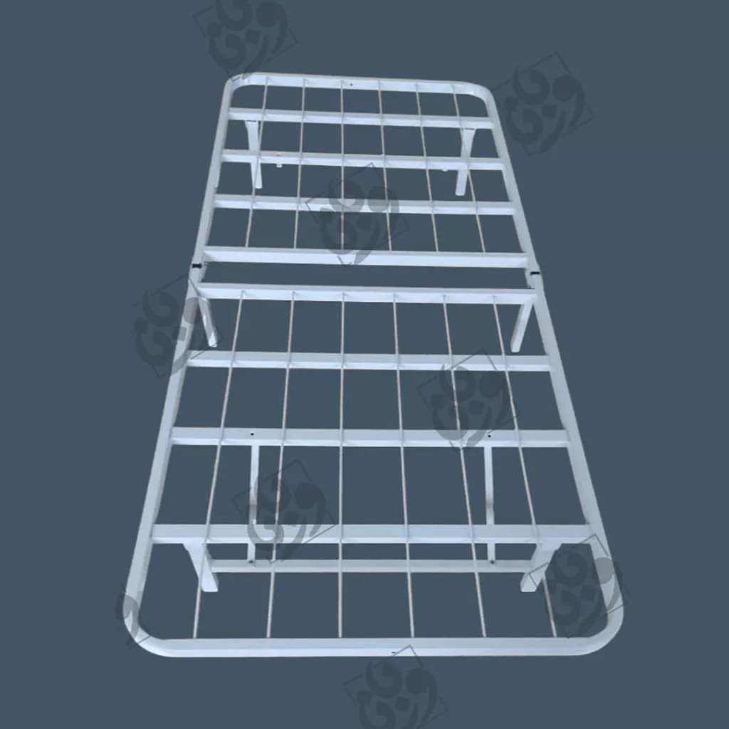 کفی تخت خواب فلزی تاشو کیدکو ابعاد 25*85*195 — تصویر ۲