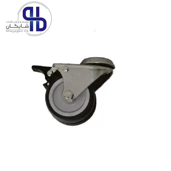 چرخ رک دوبل ساده قطر ۷٫۵ سانتی‌متر پایا — تصویر ۲