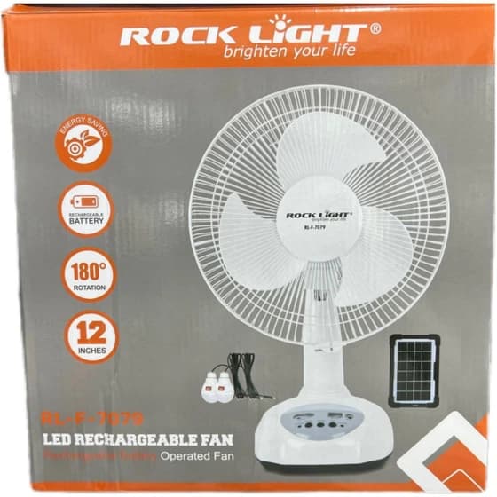 پنکه شارژی روکی لایت مدل RL-F-7079 — تصویر ۳