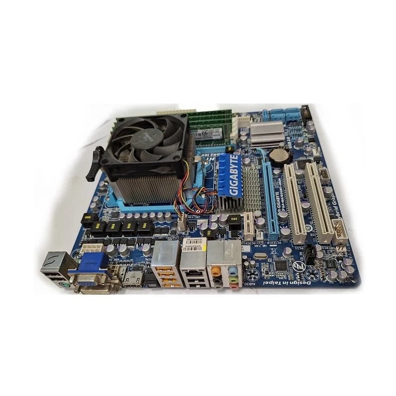 باندل مادربرد Gigabyte GA-MA785GMT+AMD Phenom II X4 B50+Fan+8GB DDR3 استوک — تصویر ۴