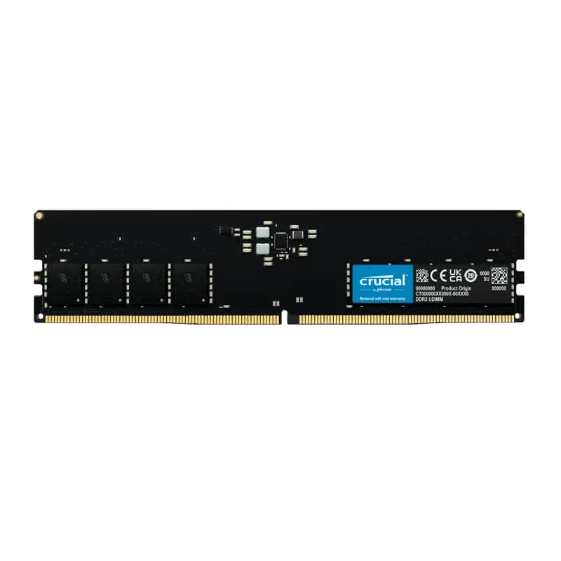 رم کامپیوتر کروشیال Crucial 16GB DDR5 5600 UDIMM CL46 استوک — تصویر ۲