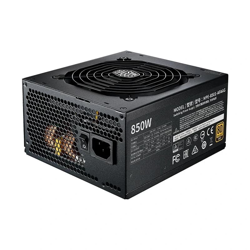 پاور کامپیوتر کولر مستر Cooler Master MWE GOLD V2 850W استوک — تصویر ۴