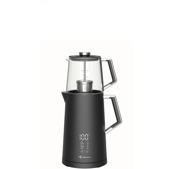 چای ساز مباشی مدل ME-TM304 ظرفیت ۱.۷ لیتر با کتری استیل