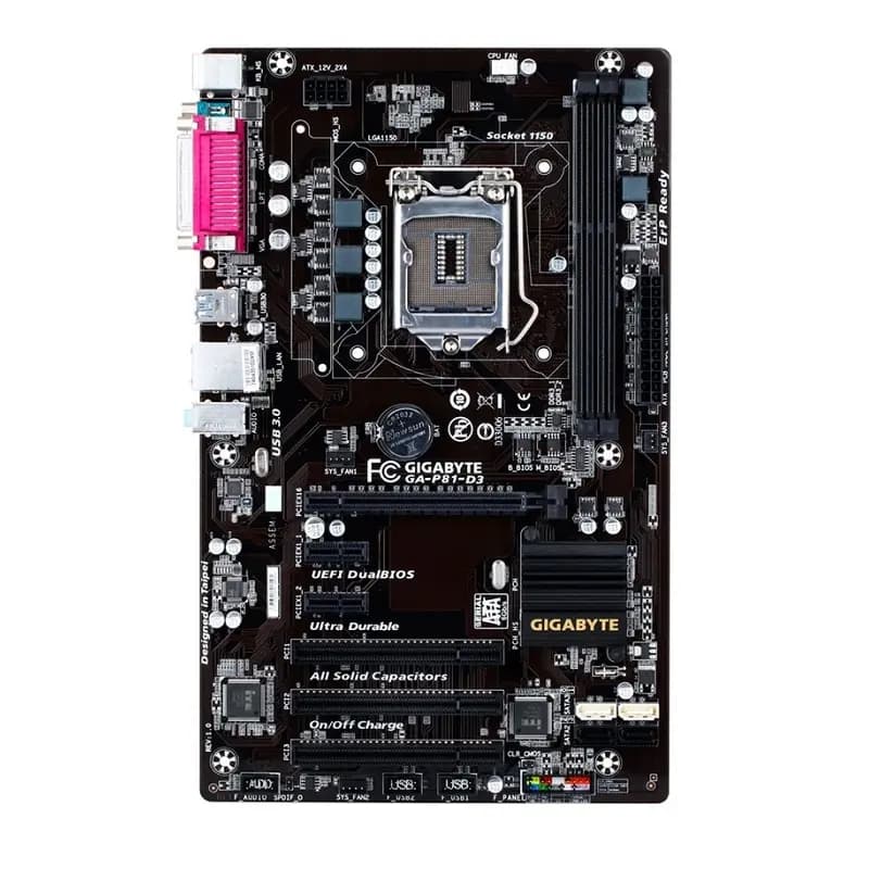 باندل مادربرد GIGABYTE GA P81 D3 + Intel I5 4590 استوک