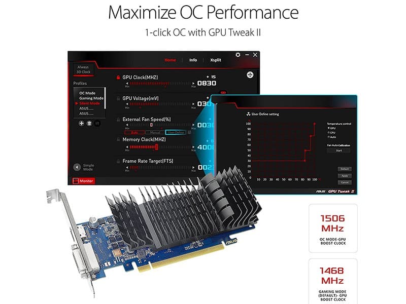 کارت گرافیک ASUS GeForce GT 1030 2GB — تصویر ۷