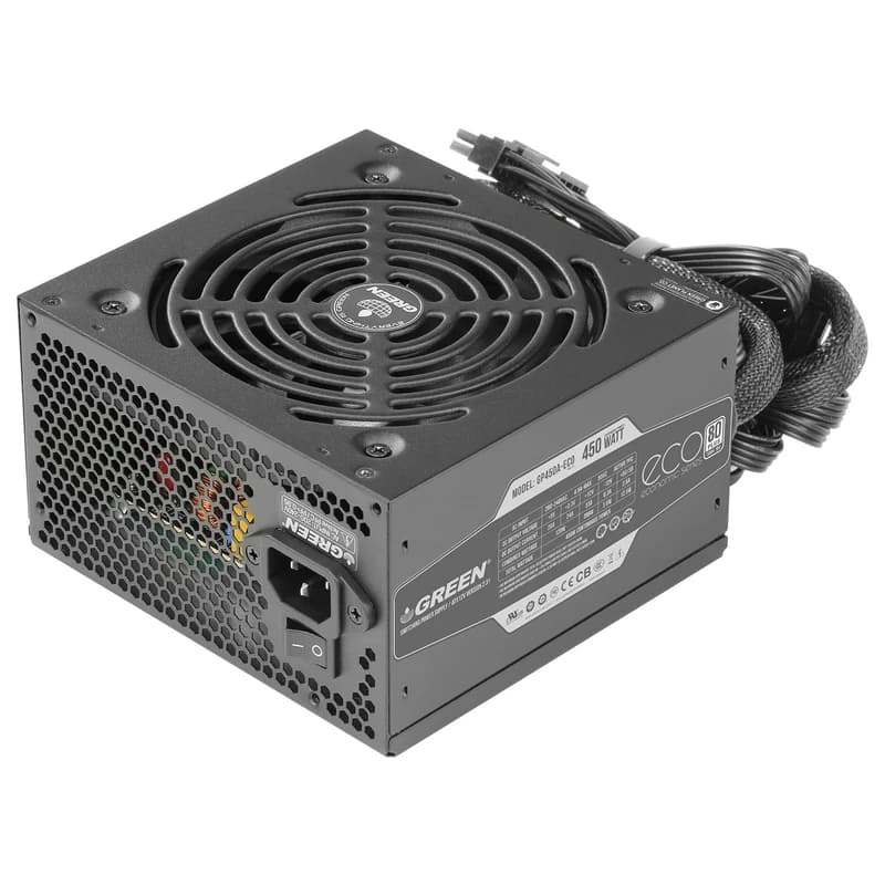 پاور کامپیوتر گرین GP450A-ECO Rev3.1 استوک — تصویر ۲