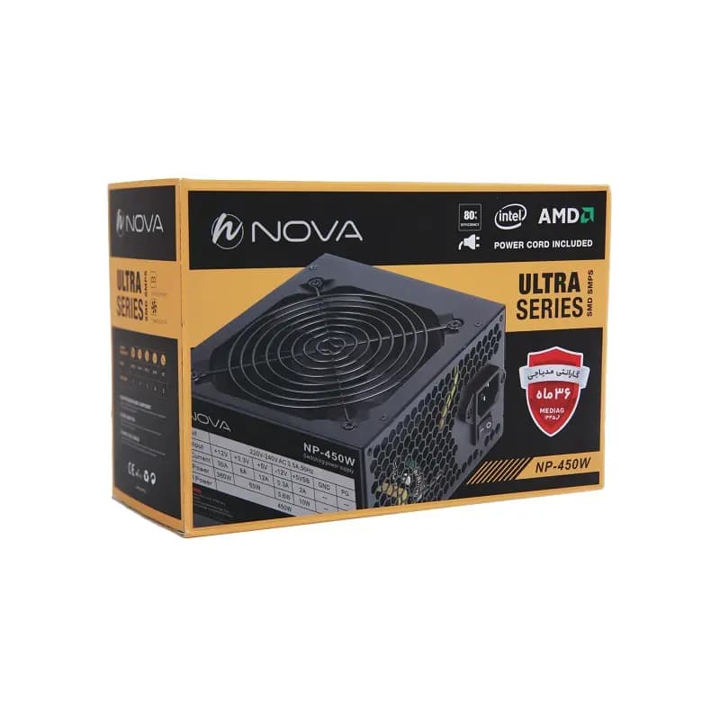 پاور کامپیوتر نوا مدل NOVA NP 450W — تصویر ۳