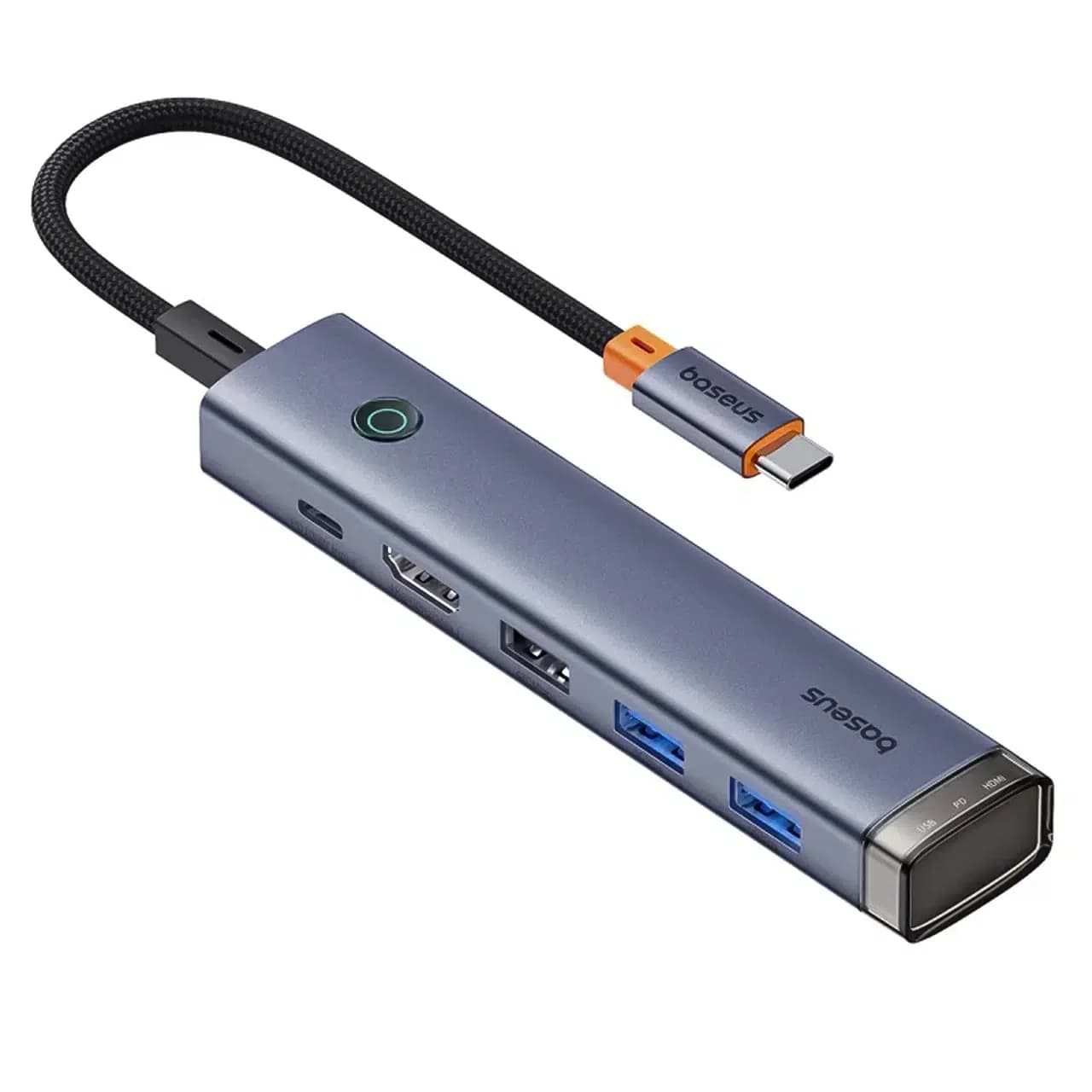 هاب 6 پورت USB-C بیسوس مدل UltraJoy Series BS-OH166 — تصویر ۴