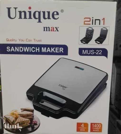 ساندویچ میکر یونیک UNIQUE مدل mus -22 — تصویر ۳