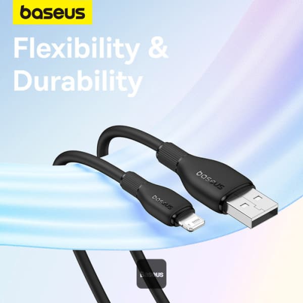 کابل شارژ USB به لایتنینگ بیسوس مدل CB000052 توان 12 وات 2.4 آمپر — تصویر ۴