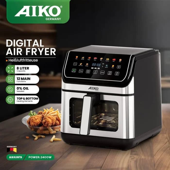 سرخ کن آیکو مدل AK626FR ظرفیت ۸ لیتر — تصویر ۲