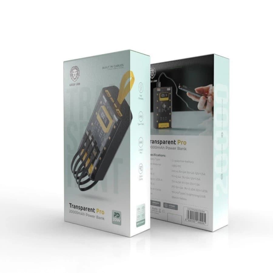 پاوربانک گرین لاین مدل Transparent Pro 20000mAh — تصویر ۱۰