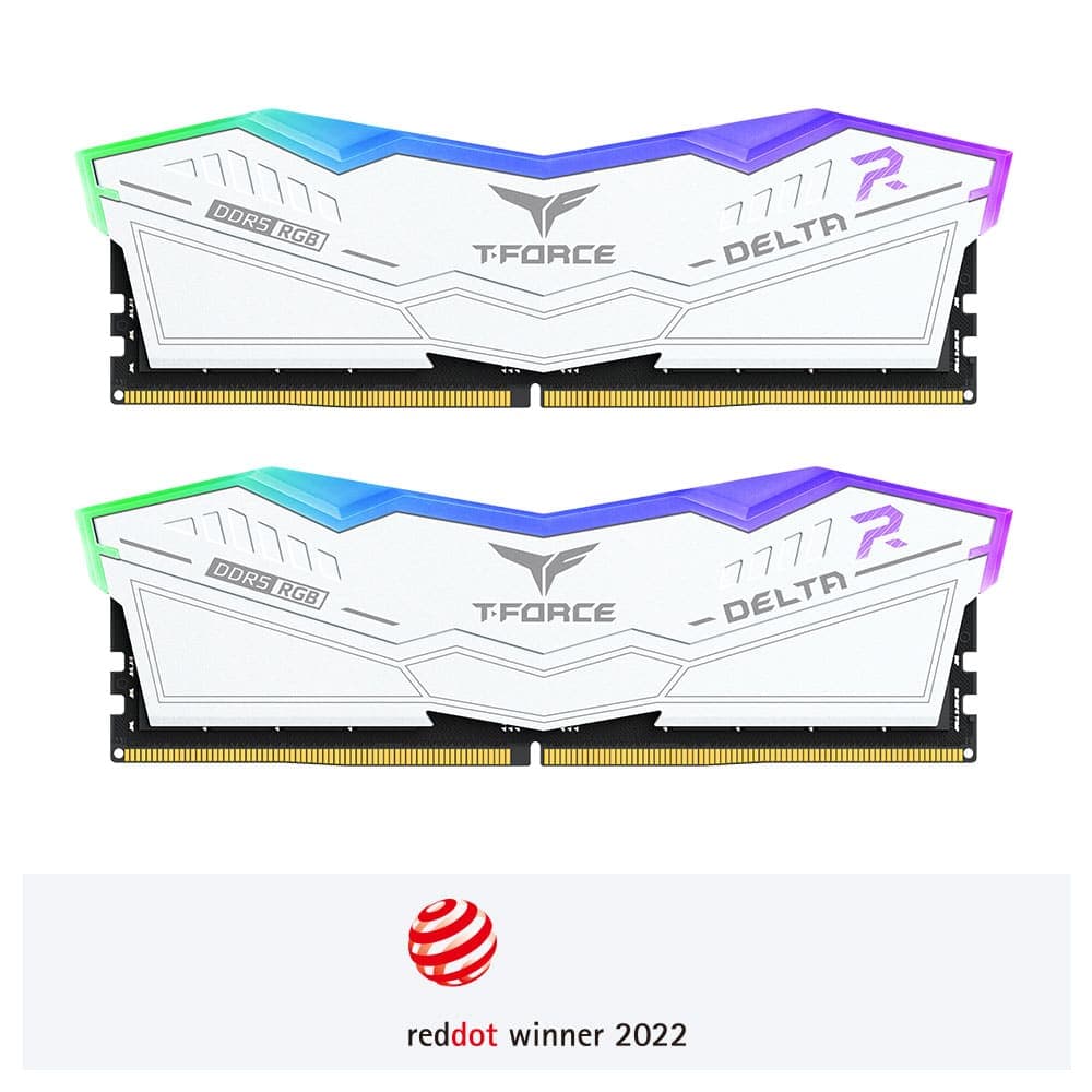 رم کامپیوتر TeamGroup T-Force DELTA RGB DDR5 32GB Dual 6000MHz CL38 — تصویر ۲
