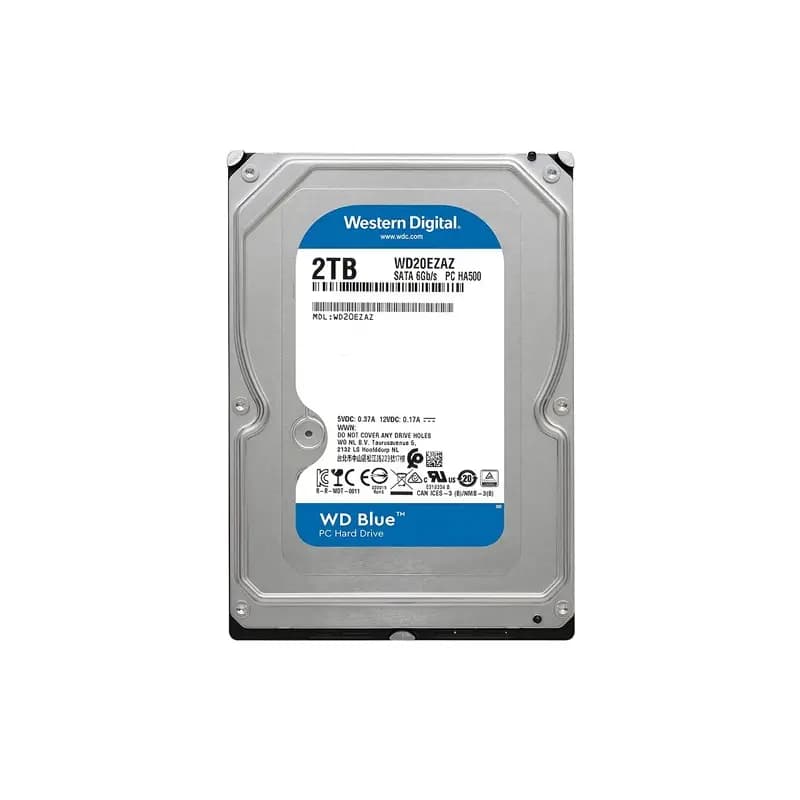 هارددیسک اینترنال وسترن دیجیتال WD Blue WD20EZAZ 2TB استوک — تصویر ۴