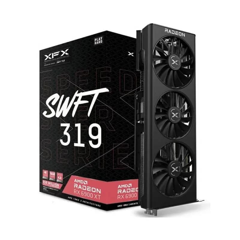 کارت گرافیک XFX RX 6900 XT SWFT 319 16GB استوک — تصویر ۲