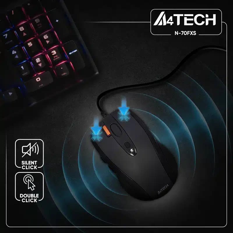 ماوس با سیم ای فورتک مدل A4TECH N-70FXS — تصویر ۶