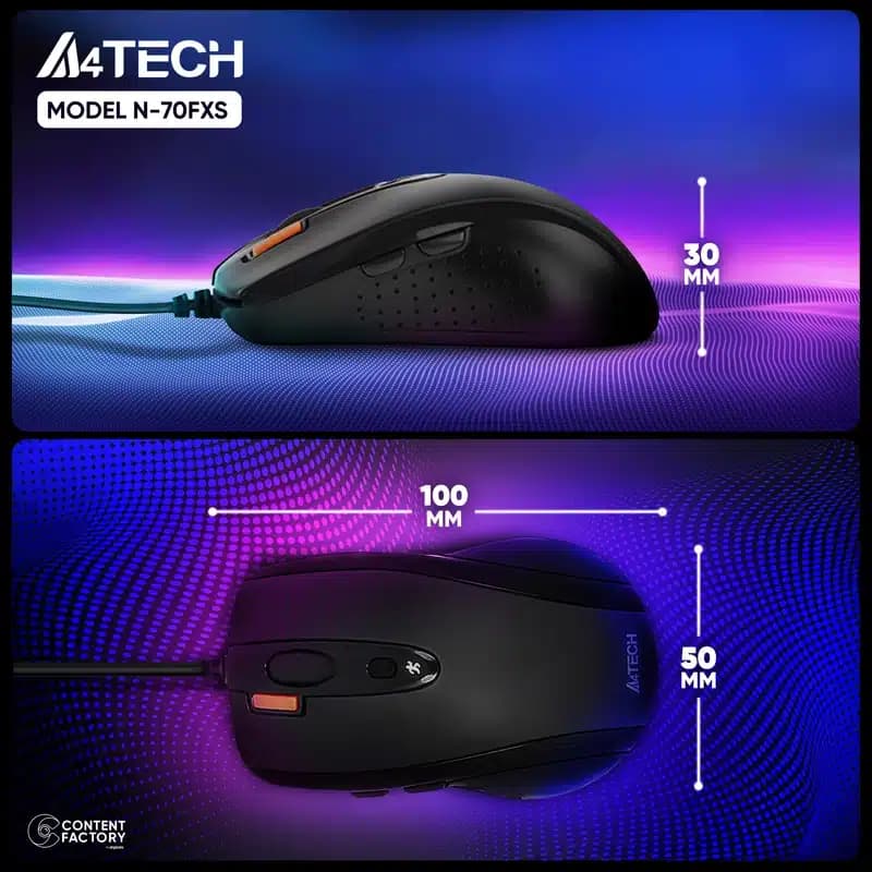 ماوس با سیم ای فورتک مدل A4TECH N-70FXS — تصویر ۹