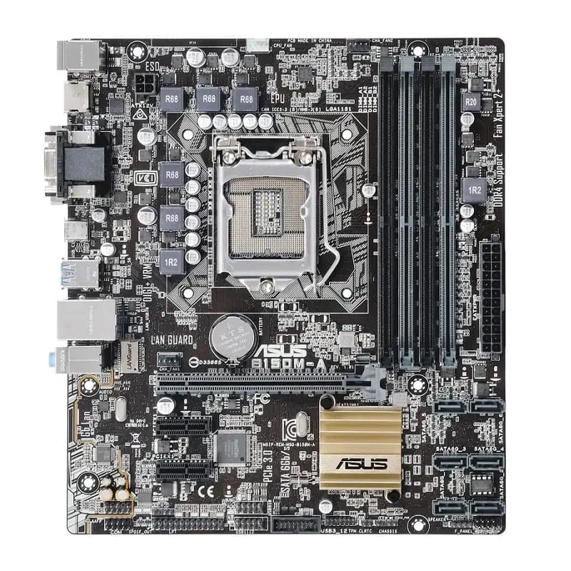 مادربرد کامپیوتر Asus B150M-A DDR4 Socket 1151 استوک — تصویر ۲
