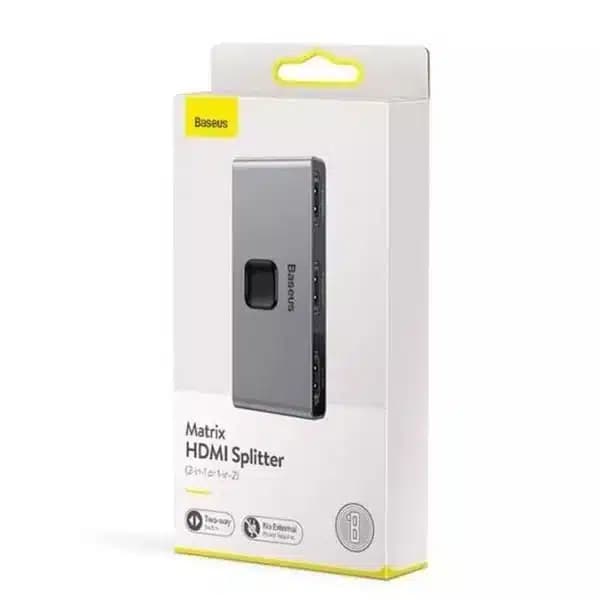 سوئیچ 1 به 2 HDMI باسئوس مدل CAHUB-BC0G — تصویر ۵