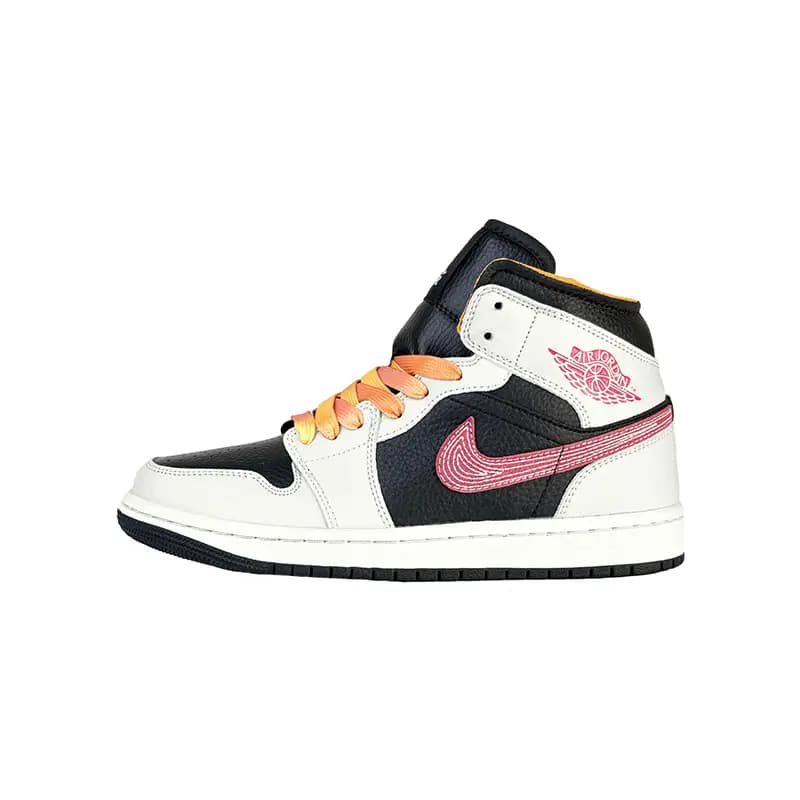 کتانی زنانه و مردانه برند نایکی مدل Air Jordan 1 رنگ مشکی کرم — تصویر ۲